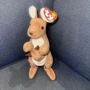TY “Pouch” Beanie Baby, 4th Gen Hang Tag, 4th Gen Tush, PVC, China, MINT